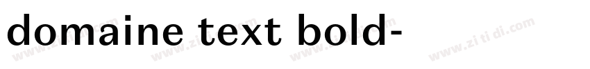 domaine text bold字体转换